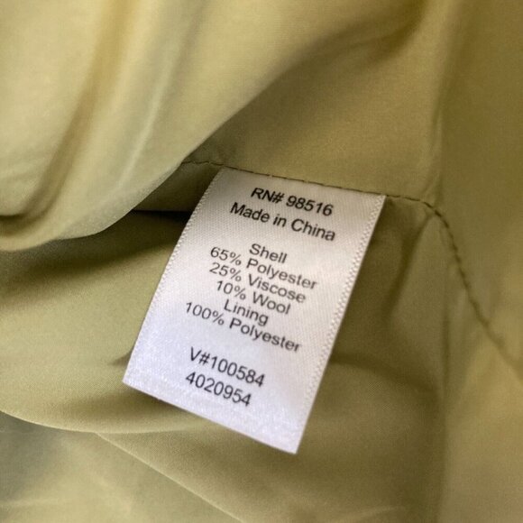 Coldwater Creek Green Tweed Blazer Jacket Womens 18 Academia Holiday Christmas - Picture 4 of 16